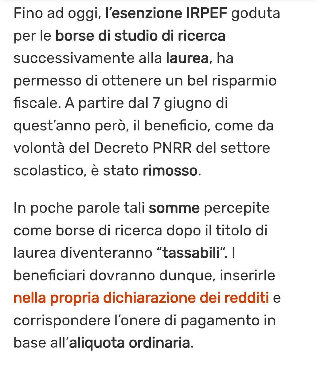 PetrolioGrezzo's tweet image. Abolita l'esenzione #irpef per le borse di studio.
Continua l'opera di agevolazione alla fuga dei cervelli.

#missionecompiuta