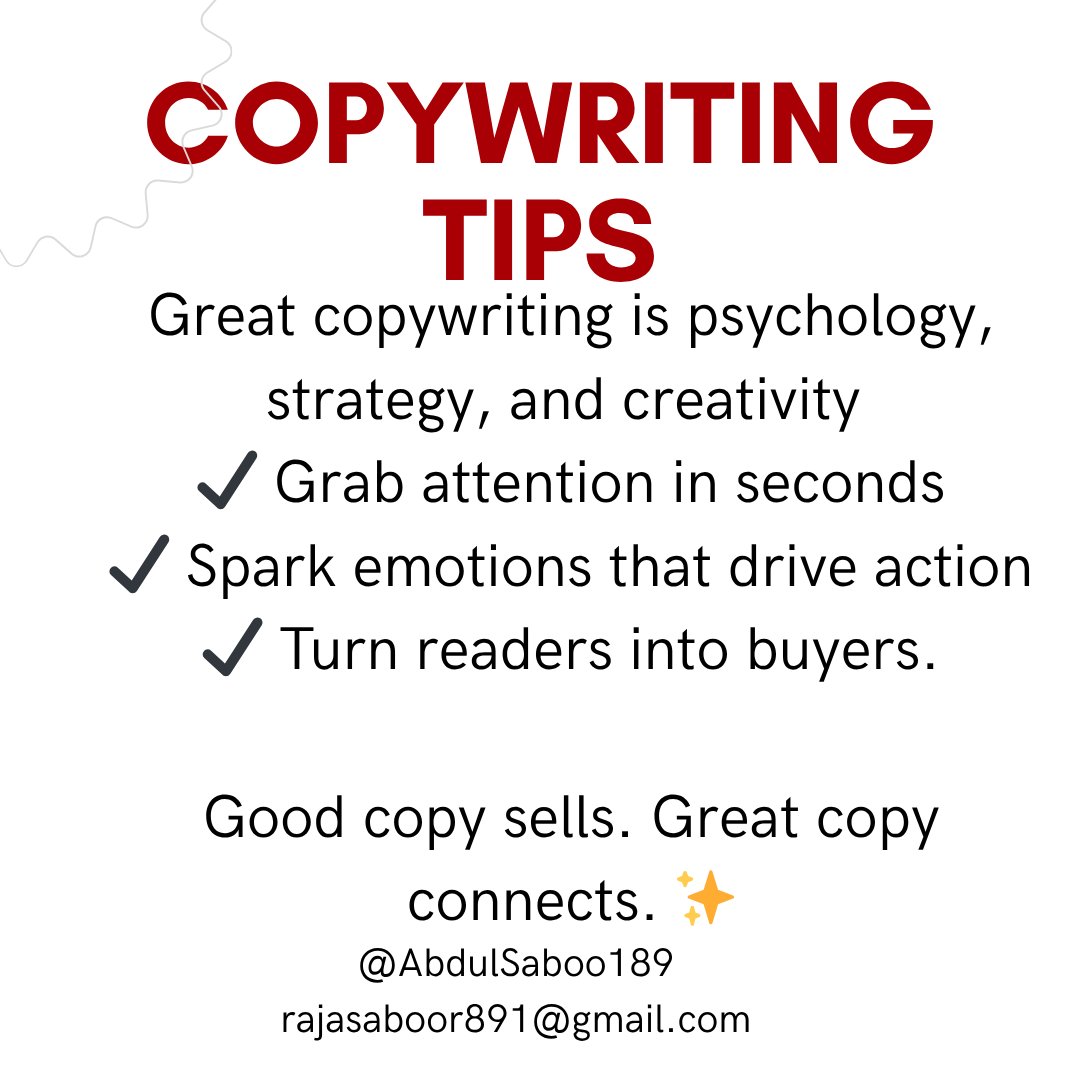 Please add value by your comments 
#CopywritingTips #MarketingStrategy #smallbusinessmarketingtips