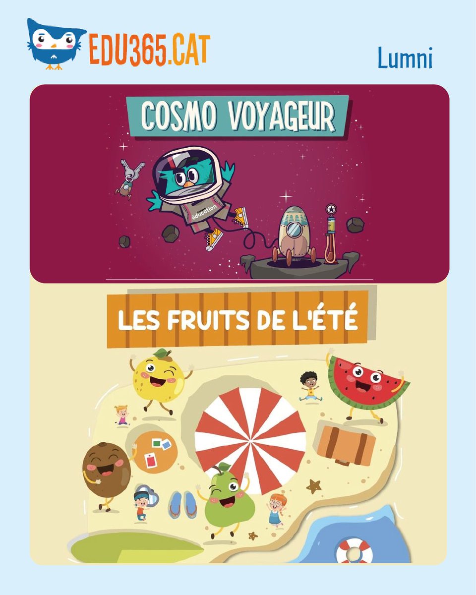 Tous les jeux Lumni: jocs educatius per practicar el #francès i aprendre divertint-se. Gramàtica, cultura, ciències i molt més!

🔗 lumni.fr/tous-les-jeux
🔗 edu365.cat

#primària #Edu365