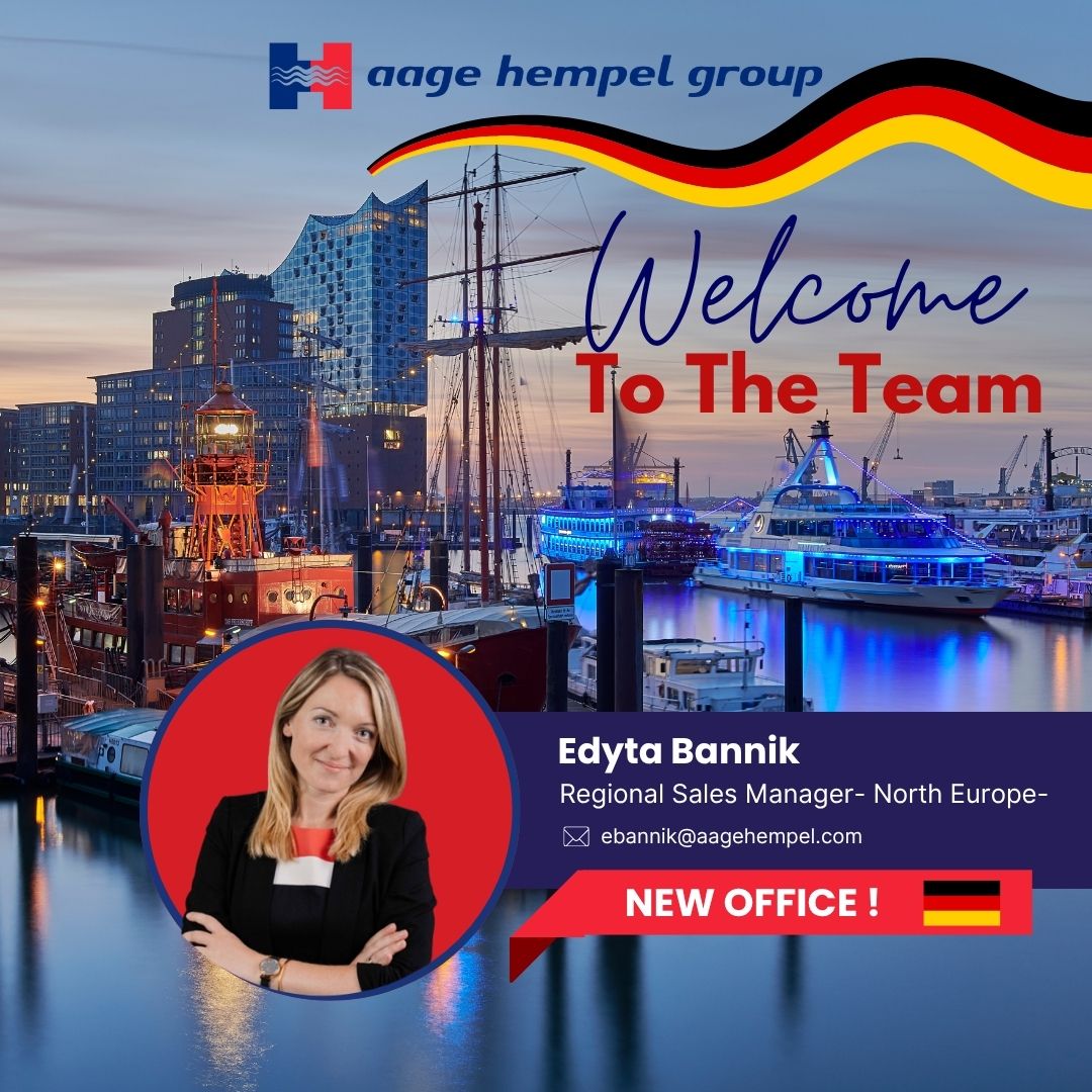 Our team keeps growing — now in North Europe! 
We’re excited to welcome Edyta Bannik as Regional Sales Manager at <a href="/aagehempel/">Aage Hempel Group</a>  Germany GmbH!
With 15+ years in maritime tech &amp; satcoms, Edyta brings deep expertise &amp; drive. Welcome aboard!
#WeAreAageHempelGroup