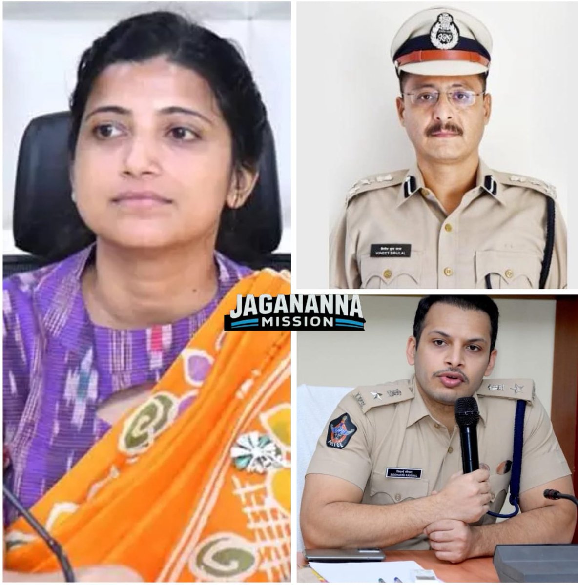 JaganannaM42057's tweet photo. మొన్న సిఐడి చీఫ్ గా ఉన్న వినిత్ బ్రీజ్ లాల్ గారు..

నిన్న ఐఏయస్ ఆమ్రపాలి గారు ..

నేడు డైనమిక్ ఆఫీసర్ ఐపీఎస్ సిద్దార్ద్ కౌశల్ గారు.

కూటమి రెడ్ బుక్ పాలనలో ఇమడలేక దూరంగా జరుగుతున్న సిన్సియర్ అధికారులు...

#LooterLokesh
#CBNFailedCM
#IdhiMunchePrabhutvam
#SadistChandraBabu
#MosagaduBabu
#JaganannaMission