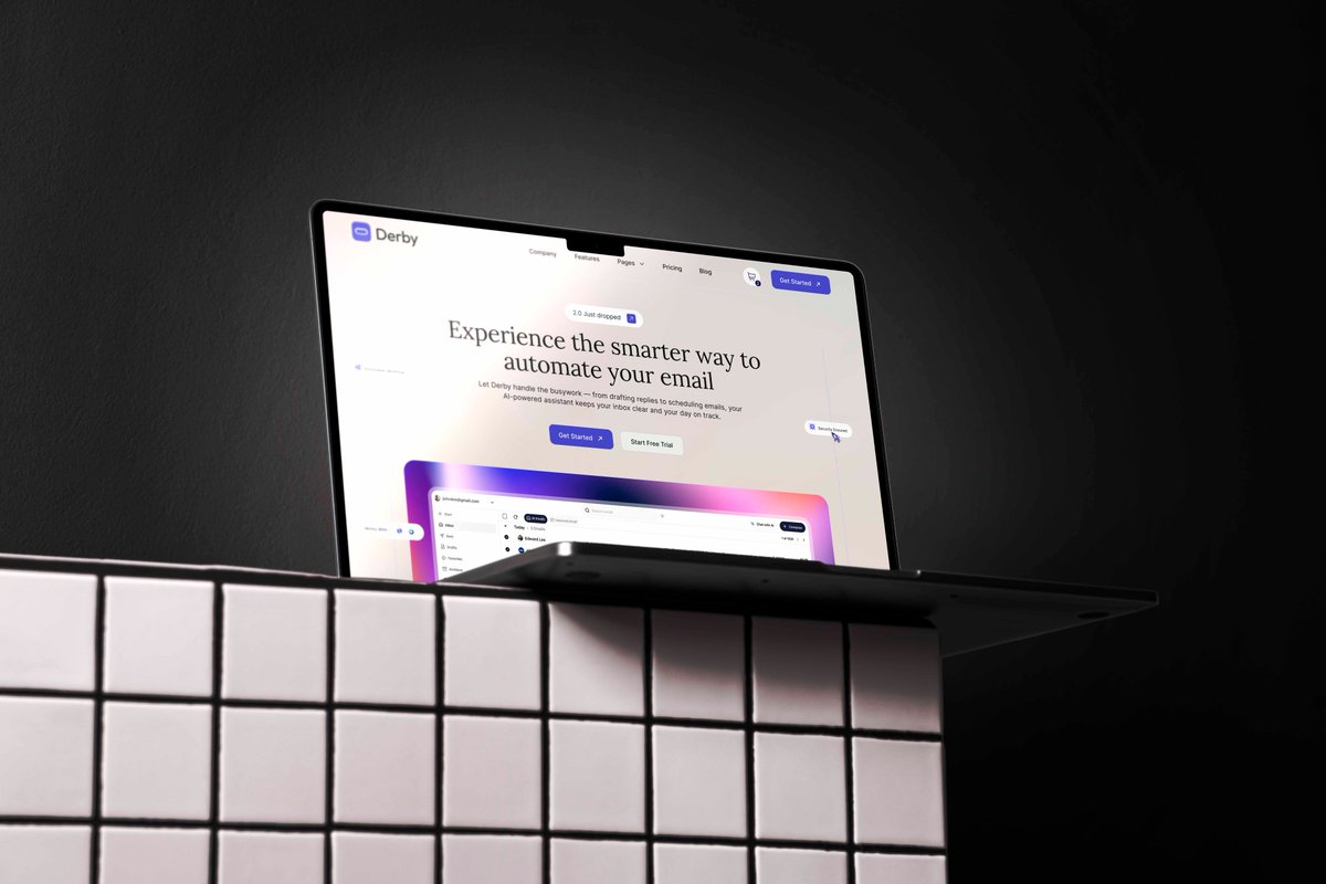 Studioserif's tweet photo. Sleek. Smart. Efficient.
Derby helps you automate your email campaigns with style and precision.
Level up your workflow with a cleaner, more intuitive interface 📩

#saasdesign #uidesign #emailautomation #webappui #moderninterface #cleandesign #productdesign #landingpage https://t.co/AOMz68h0hk