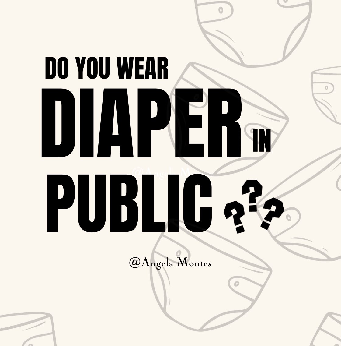 Repost of you do wear diaper in public