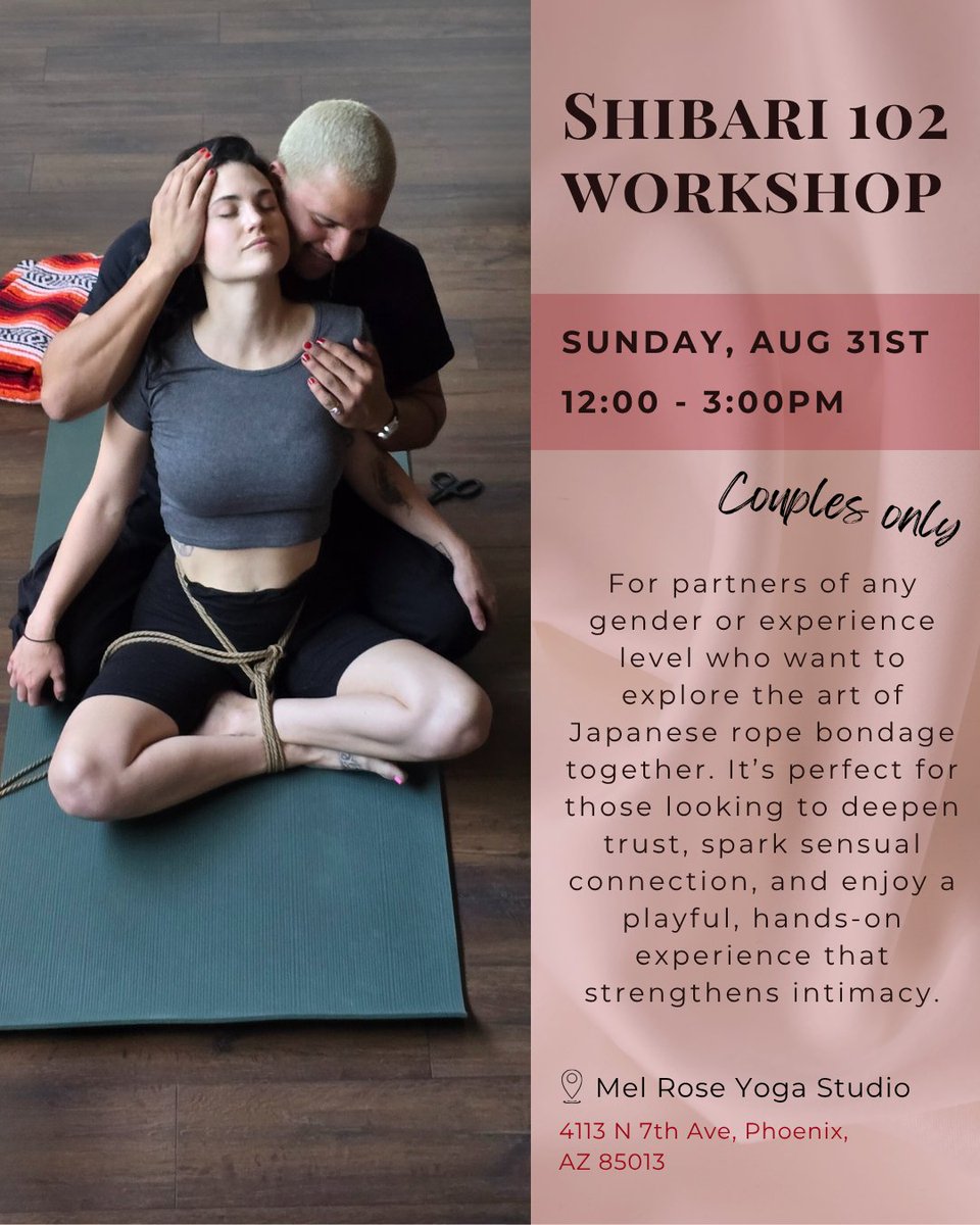 pleasured_play's tweet photo. Upcoming workshop in Phoenix, AZ with @ram_reese  and Ko https://t.co/jCnzdN48NB