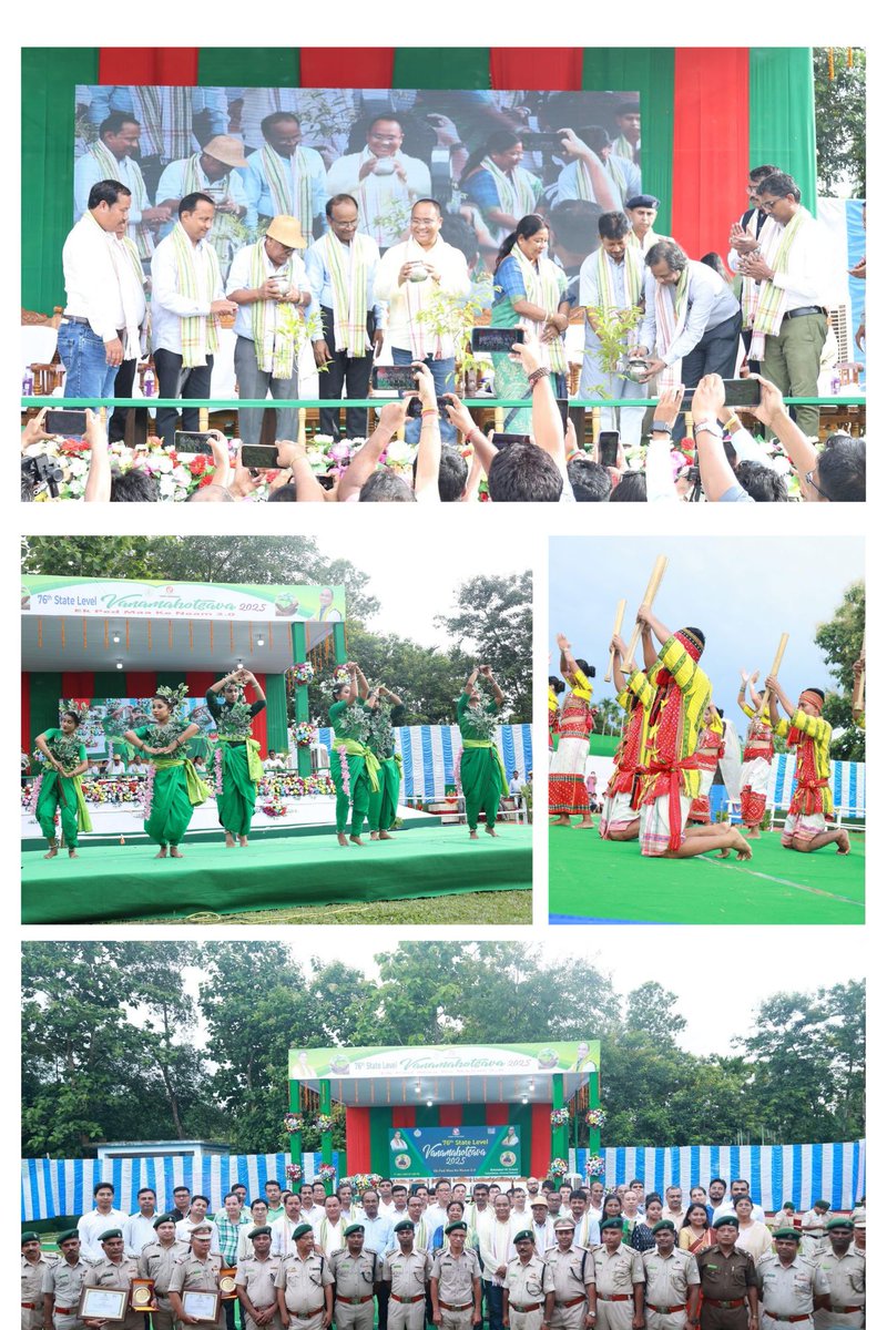 Celebration of 76th State Level Vanamahotsava 2025 held on 1st July, 2025 at Behalabari VC ground, Tulashikhar, Khowai District. 
#ekpedmaakenaam 2.0 <a href="/mygovtripura/">MyGov Tripura</a> <a href="/tripura_cmo/">CMO Tripura</a> <a href="/moefcc/">MoEF&CC</a> <a href="/ica_tripura/">Information & Cultural Affairs Department, Tripura</a> <a href="/animeshdb70/">Animesh Debbarma</a>