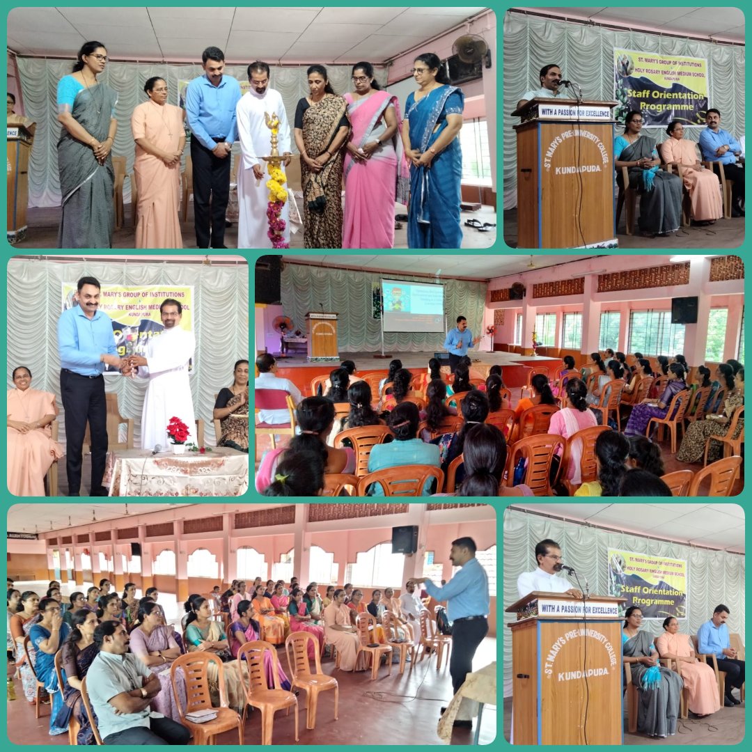 Dr. Rayan Mathias, Senior Student Counsellor at Manipal Academy of Higher Education (MAHE), served as the esteemed resource person for the Staff Orientation Program organized by St. Mary’s Educational Institutions in collaboration with Holy Rosary English Medium School,Kundapura