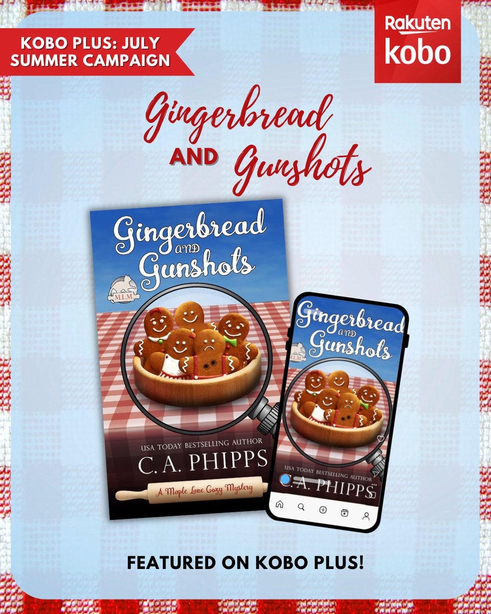 🔎 Gingerbread and Gunshots by USA Today bestselling author C.A. Phipps is available on Kobo Plus—for a limited time only! 🍪🔫

Cozy up with a crime that’s sugar-dusted, cinnamon-spiced, and served with a side of small-town sass.

📚 Read it now → bit.ly/4ku0fji
