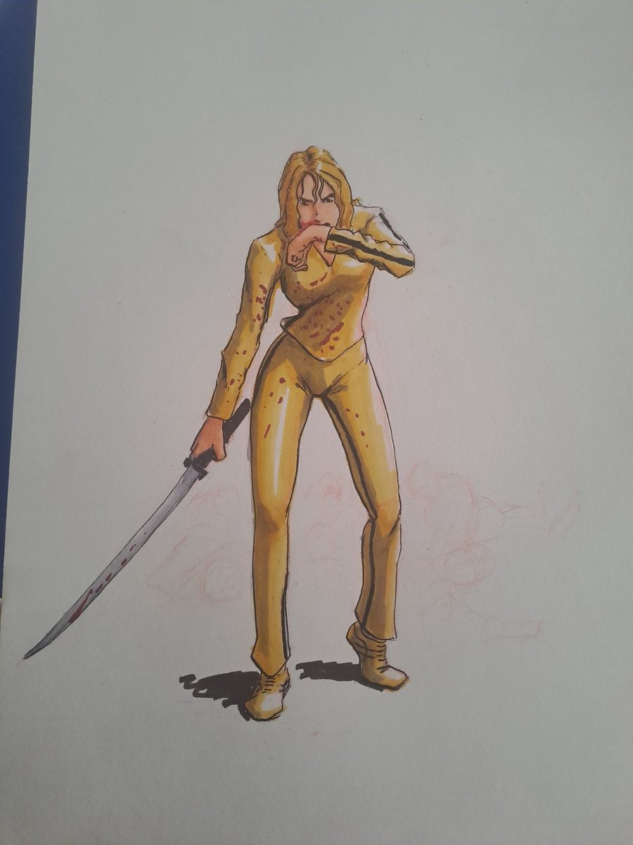 AdhockArt's tweet image. I final coloured up the Bride.
#comicart #drawing #killbill #quintontarintino