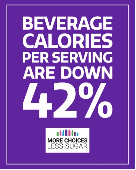 WABevAssn's tweet photo. With more choices, less sugar and  clear information to help families choose what right for them, beverage   calories per serving are down 42%. Learn more about our efforts at https://t.co/lsbA8KXN4e https://t.co/yfCEiVaOoq