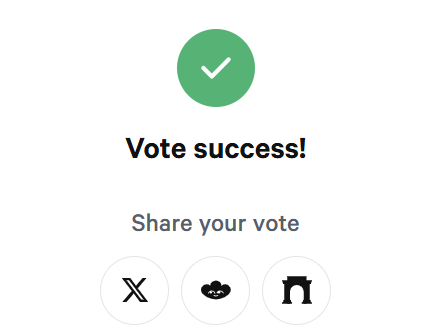 DAdvisoor (@dadvisoor) on Twitter photo Vote still open for a few hours
Holding vlSQUILL?
Use it to choose what gets into the $OPEN index by <a href="/OpenStableIndex/">OpenStableIndex</a> !
Built on <a href="/reserveprotocol/">Reserve ๐</a> 's DTF infrastructure
$SQUILL
My top four votes are $AAVE, $CRV, $LQTY and $FXN
snapshot.box/#/s:reserveproโฆ Vote still open for a few hours
Holding vlSQUILL?
Use it to choose what gets into the $OPEN index by <a href="/OpenStableIndex/">OpenStableIndex</a> !
Built on <a href="/reserveprotocol/">Reserve ๐</a> 's DTF infrastructure
$SQUILL
My top four votes are $AAVE, $CRV, $LQTY and $FXN
snapshot.box/#/s:reserveproโฆ