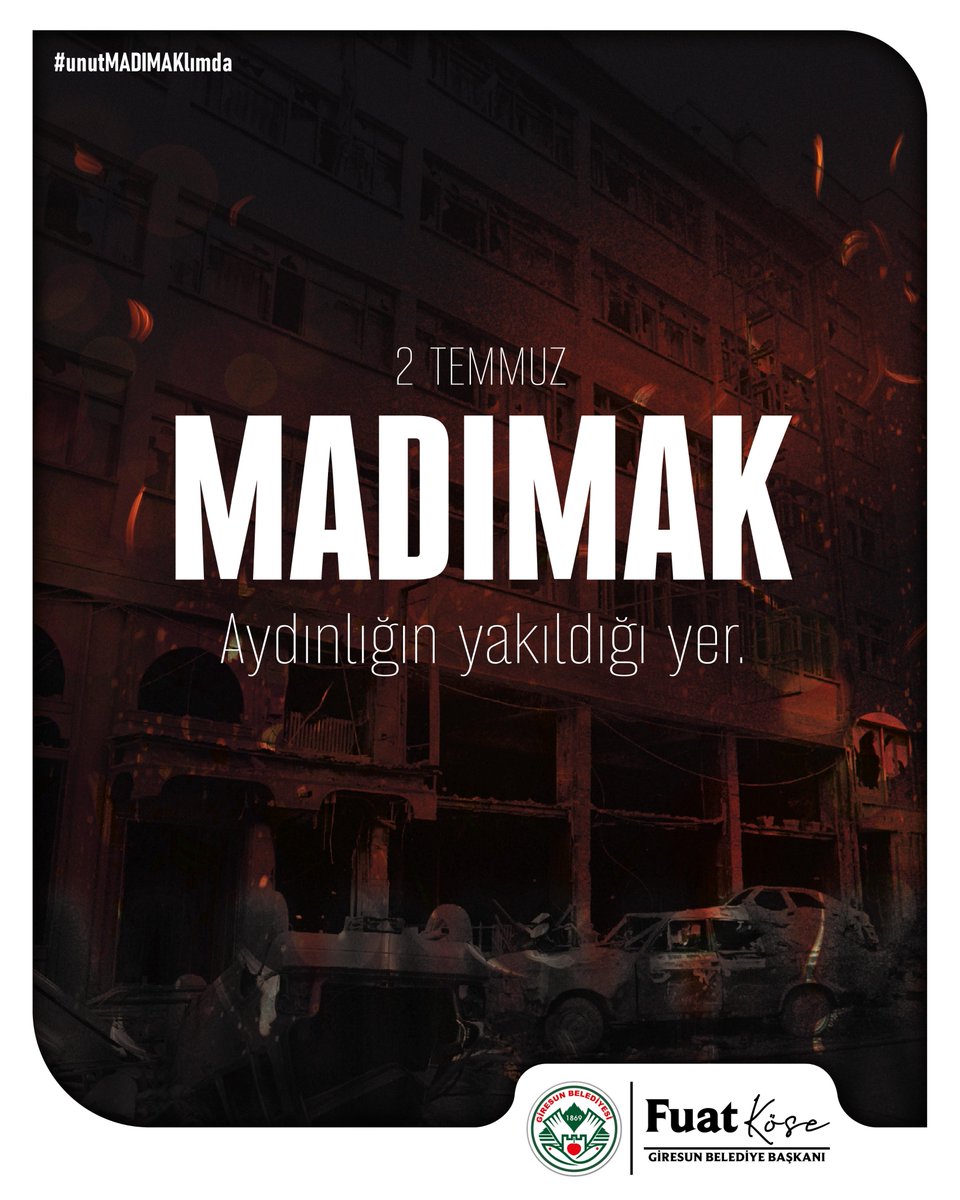 2 Temmuz 1993’te Sivas’ta yakılan yalnızca bir otel değil, insanlık vicdanıydı. Madımak’ta hayatını kaybedenleri özlemle anıyorum.