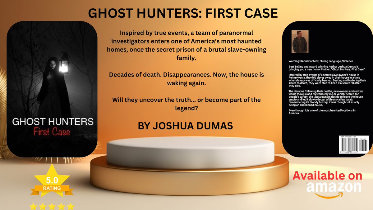 Ava_D_Elliott's tweet photo. What if the most haunted house in America was real… and its secrets were buried in blood?
Award-winning author Joshua Dumas unleashes a terrifying new thriller inspired by true events.
Ghost Hunters: First Case, now on Amazon.
@authorjpdumas

 #HorrorThriller #WritingCommunity https://t.co/1o5BbjdTGl