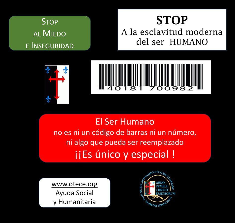 OTECE_'s tweet photo. ORDO TEMPLI CHRISTI ESSENIORUM
La esclavitud moderna es una realidad sombría que afecta a millones de personas en todo el mundo. Aunque en muchos países la esclavitud formal fue abolida, nuevas formas de explotación persisten
#OTECE #templarios #Stoptrata #Notrata https://t.co/yc3ecnYiEJ