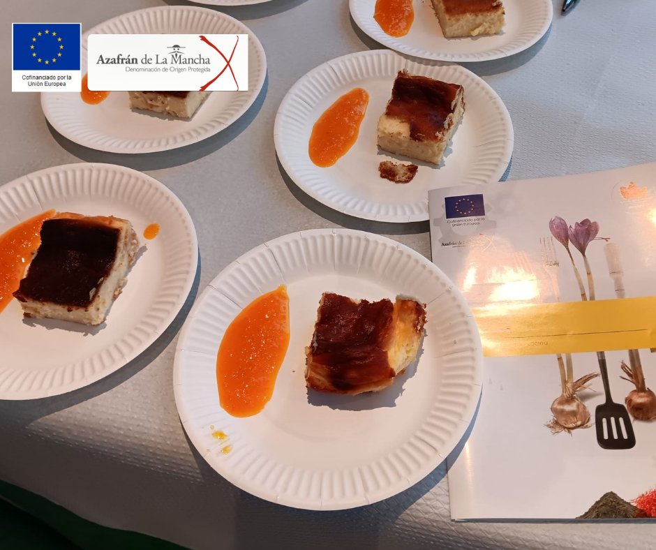 DOPAzafran's tweet image. 🌸 Así fue la cata de Azafrán de La Mancha en #FERCAM2025, en Manzanares el pasado 27 de junio
Una experiencia única con una tarta de queso, mermelada de naranja, zanahoria y Azafrán de La Mancha DOP de la mano de Sabores en tu casa 🍰✨ 🔥