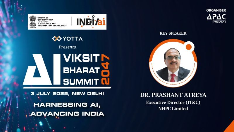 We are honoured to welcome Dr. Prashant Atrey, Executive Director (IT&amp;C), <a href="/nhpcltd/">NHPC Limited</a> , as the Key Speaker at the AI for 𝗩𝗶𝗸𝘀𝗶𝘁 𝗕𝗵𝗮𝗿𝗮𝘁@𝟮𝟬𝟰𝟳 𝗦𝘂𝗺𝗺𝗶𝘁, taking place on 3rd July 2025 in New Delhi.

𝗥𝗲𝗴𝗶𝘀𝘁𝗲𝗿  : apacnewsnetwork.com/ai-for-viksit-…

#APACMedia
