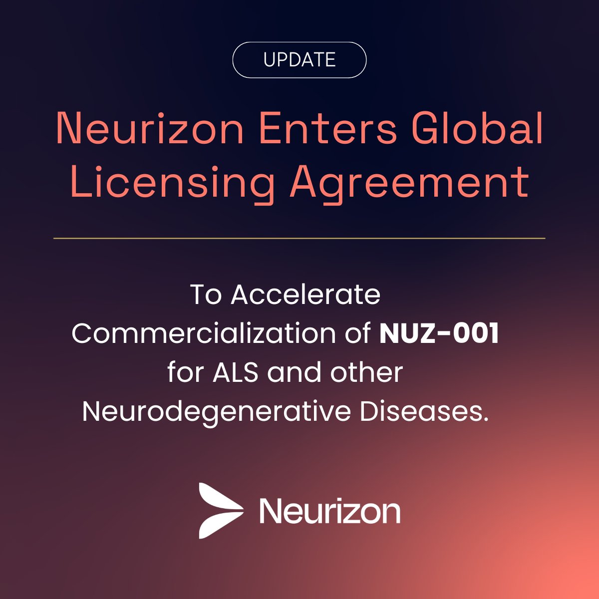 Neurizon has entered into a global license agreement with Elanco Animal Health — a strategic step that strengthens our regulatory and manufacturing foundation for NUZ-001 and accelerates our path toward global commercialisation. 
investorhub.neurizon.com/announcements/…