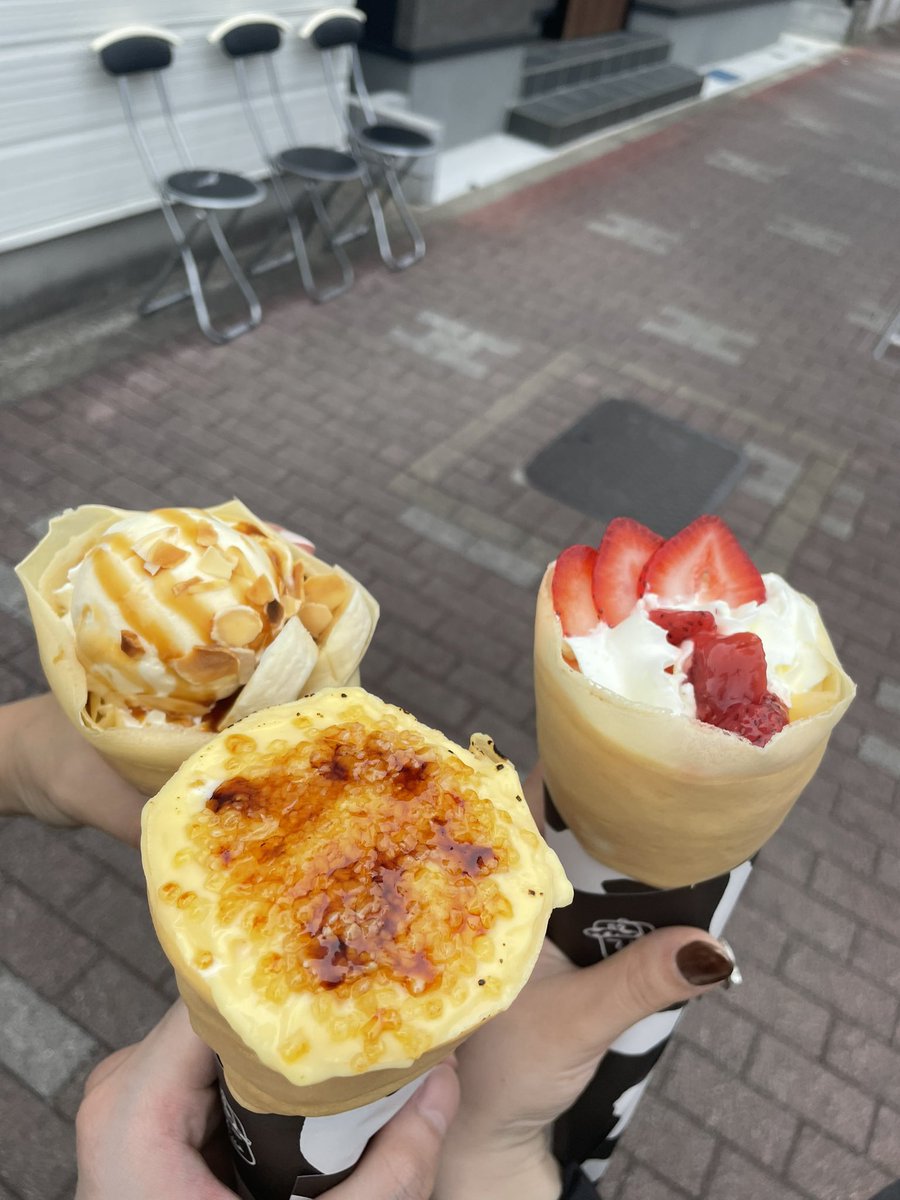 maruhanmidori's tweet photo. 「クレープマン86」に行ってきました

美味しそうな3種類
甘くて美味しかった😋

#マルハンメガシティ2000蒲田7
#メガシティ集合
#クレープマン89 https://t.co/f0HXFdHdTK