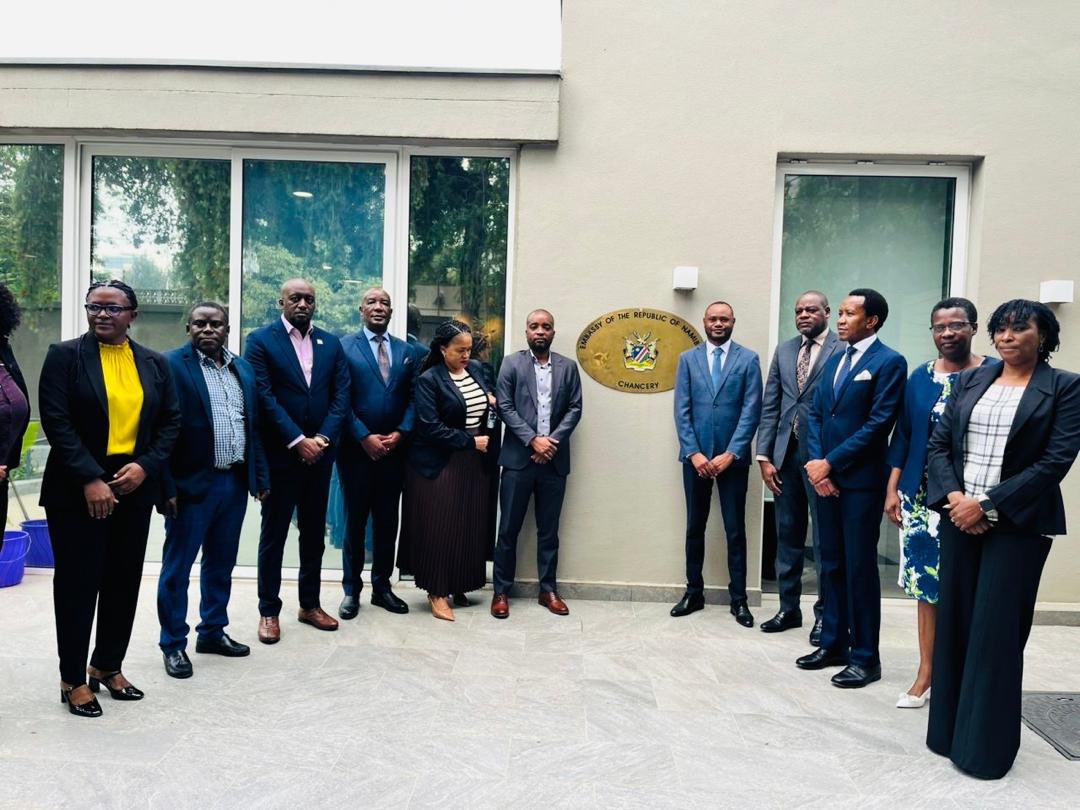 AmbAddis's tweet image. On 25 June, the Embassy of Namibia in Ethiopia welcomed a delegation from the Ministry of Finance conducting a benchmark study visit on the establishment of procurement job categories, with a focus on best practices from the Federal Democratic Republic of Ethiopia.