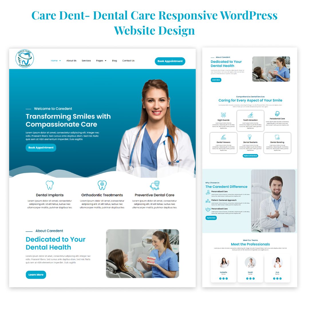 MubashiDev's tweet photo. Our modern and responsive WordPress website design is crafted specifically for dental clinics and professionals.#SultanDesigns https://t.co/oTVh3apzZt