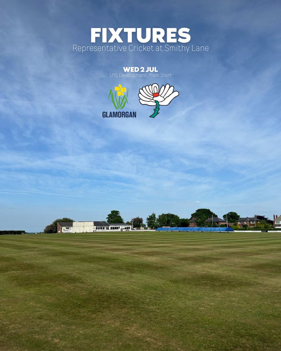 We’ve got representative cricket at Smithy Lane today as Glamorgan U15s take on Yorkshire U15s.

⌚️ Start is at 11am.