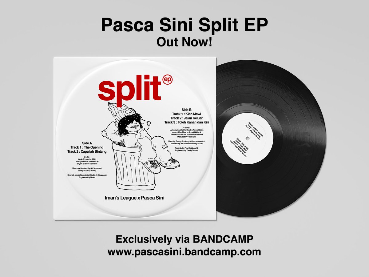 split ep out now via bandcamp! berat tapi tetap kuat ❤️‍🔥