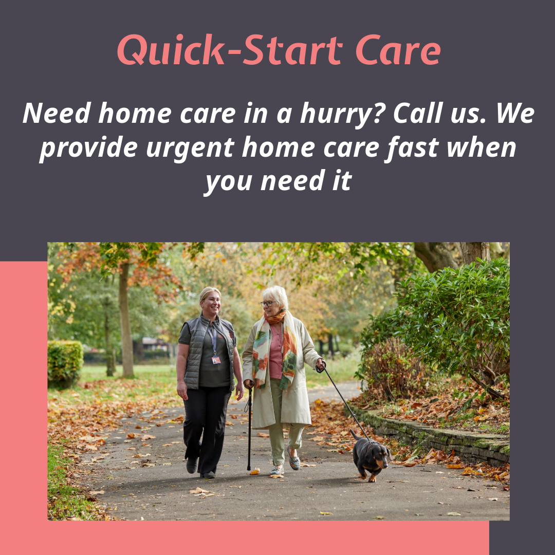 WalfinchCHK's tweet image. ⏱️ Sometimes, immediate care is needed. Walfinch offers Quick Start Care services for those who require immediate assistance. 
#QuickStartCare #ImmediateSupport #Walfinch #TimeToThrive #WalfinchHomeCare #Homecare #homecareagency #homecarelondon