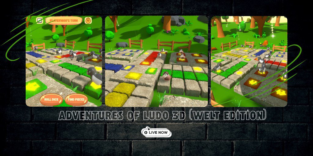 FabweltToken's tweet photo. @GyrosStudios is thrilled to announce 📣 

🎮 Adventures of Ludo 3D (WELT Edition) is now LIVE! Roll, race &amp; earn in this Web3 twist on the classic. Download now 👉

https://t.co/ymqL68lGWW

 #GameFi #Web3Gaming #FabweltGaming https://t.co/qUFIec8GbY