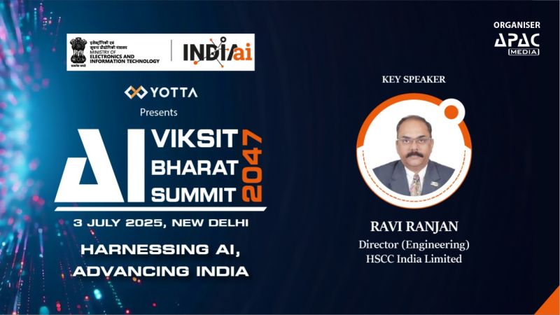 𝘞𝘦 𝘢𝘳𝘦 𝘩𝘰𝘯𝘰𝘶𝘳𝘦𝘥 𝘵𝘰 𝘸𝘦𝘭𝘤𝘰𝘮𝘦 Ravi Ranjan, Director (Engineering), <a href="/HSCC_I_Ltd/">HSCC INDIA LIMITED</a> , as the 𝗞𝗲𝘆 𝗦𝗽𝗲𝗮𝗸𝗲𝗿 at the 𝗔𝗜 𝗳𝗼𝗿 𝗩𝗶𝗸𝘀𝗶𝘁 𝗕𝗵𝗮𝗿𝗮𝘁@𝟮𝟬𝟰𝟳 𝗦𝘂𝗺𝗺𝗶𝘁 on 𝟯 𝗝𝘂𝗹𝘆 𝟮𝟬𝟮𝟱 in New Delhi.

𝗥𝗲𝗴𝗶𝘀𝘁𝗲𝗿 : apacnewsnetwork.com/ai-for-viksit-…
