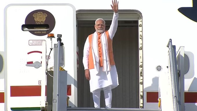 AdvManjotsingh's tweet photo. Prime Minister Narendra Modi departed on July 2, 2025, for an eight-day official visit to Ghana.
#ModiGlobalTour #IndiaGlobalSouth #BRICSSummit2025 #IndiaGhanaTies https://t.co/Nf4zu9KzgS