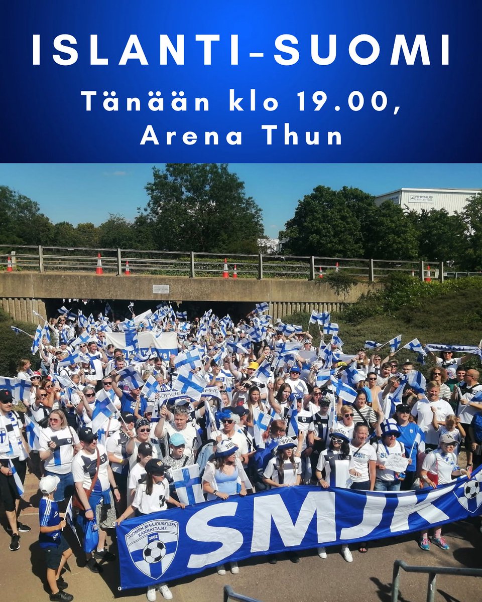 Tänään on sinivalkoinen päivä!🔥🇫🇮🦉 Islanti-Suomi tänään klo 19.00 Suomen aikaa (klo 18.00 paikallista aikaa).

✔️ Yhteismarssi lähtee Fan Zonelta (Waisenhausplazt) klo 15.15 paikallista aikaa.
✔️ Kotikatsomo Konepaja Biergartenissa.
✔️ Ottelu suorana Yle TV2 ja Yle Areena