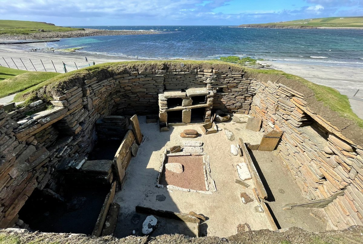 Kevin Wilbraham (@kpw1453) on Twitter photo The remains of one of the Neolithic houses from Skara Brae on Orkney, with its famous dresser. Occupied from around 3100 to 2500 BC, the prehistoric settlement is one of the best preserved in the British Isles. 📸 My own. #WallsOnWednesday #Prehistory #Archaeology #Orkney The remains of one of the Neolithic houses from Skara Brae on Orkney, with its famous dresser. Occupied from around 3100 to 2500 BC, the prehistoric settlement is one of the best preserved in the British Isles. 📸 My own. #WallsOnWednesday #Prehistory #Archaeology #Orkney