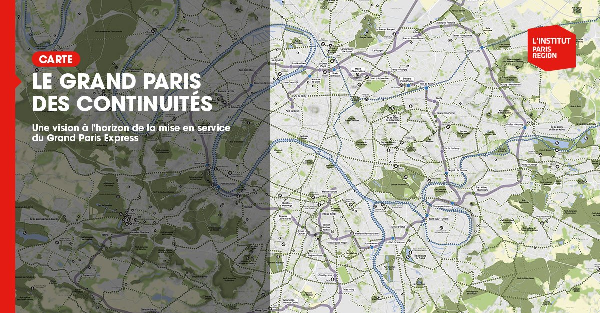 L'Institut Paris Region (@linstitutpr) on Twitter photo 🌿Le Grand Paris des continuités 
Une carte pour imaginer un Grand Paris plus accessible, plus vert, plus vivant.
🚶♀️🚴♂️ 2 145 km d'itinéraires cyclables et piétons projetés à horizon 2035
👉institutparisregion.fr/nos-travaux/pu…
#MobiliteActive #GrandParisExpress #Biodiversite #VilleDurable 🌿Le Grand Paris des continuités 
Une carte pour imaginer un Grand Paris plus accessible, plus vert, plus vivant.
🚶♀️🚴♂️ 2 145 km d'itinéraires cyclables et piétons projetés à horizon 2035
👉institutparisregion.fr/nos-travaux/pu…
#MobiliteActive #GrandParisExpress #Biodiversite #VilleDurable