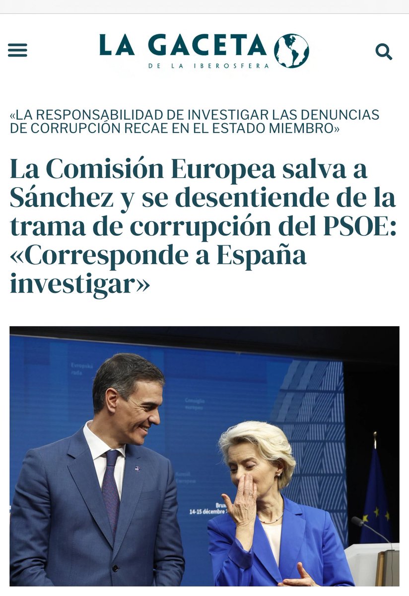 DiosaKhalinda's tweet image. La Comisión Europea salva a Sánchez

Aunque no lo sepamos por los medios españoles, Úrsula von der Leyen se está enfrentando a una MOCIÓN DE CENSURA por el #PfizerGate y necesita los votos de Sánchez para salir viva.

Yo te salvo, tú me salvas! 😎