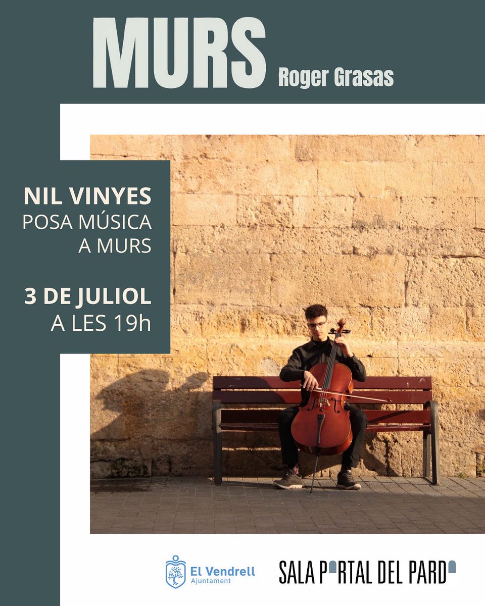 🎶 Nil Vinyes posa música a MURS de Roger Grasas 🤩 

📢 Nova acció artística 👉🏻 Visita l'exposició amb banda sonora a la Sala Portal del Pardo ✨ 

📸 @salva_frames 

#ElVendrell #EnsEmocionaLArt 
#CentresDArtsVisuals #ElsTensATocar 
#EstimemLaCultura #ArtContemporani