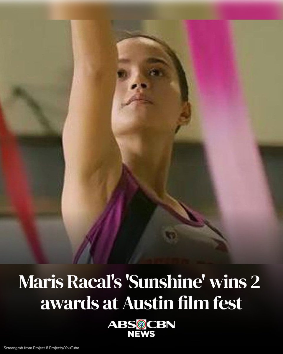 ABSCBNNews's tweet photo. Maris Racal's "Sunshine" continues to gain international recognition as it received two new awards at the Austin Asian American Film Festival.

Read: https://t.co/V3LJDYnb36 https://t.co/cfyyNovtLB