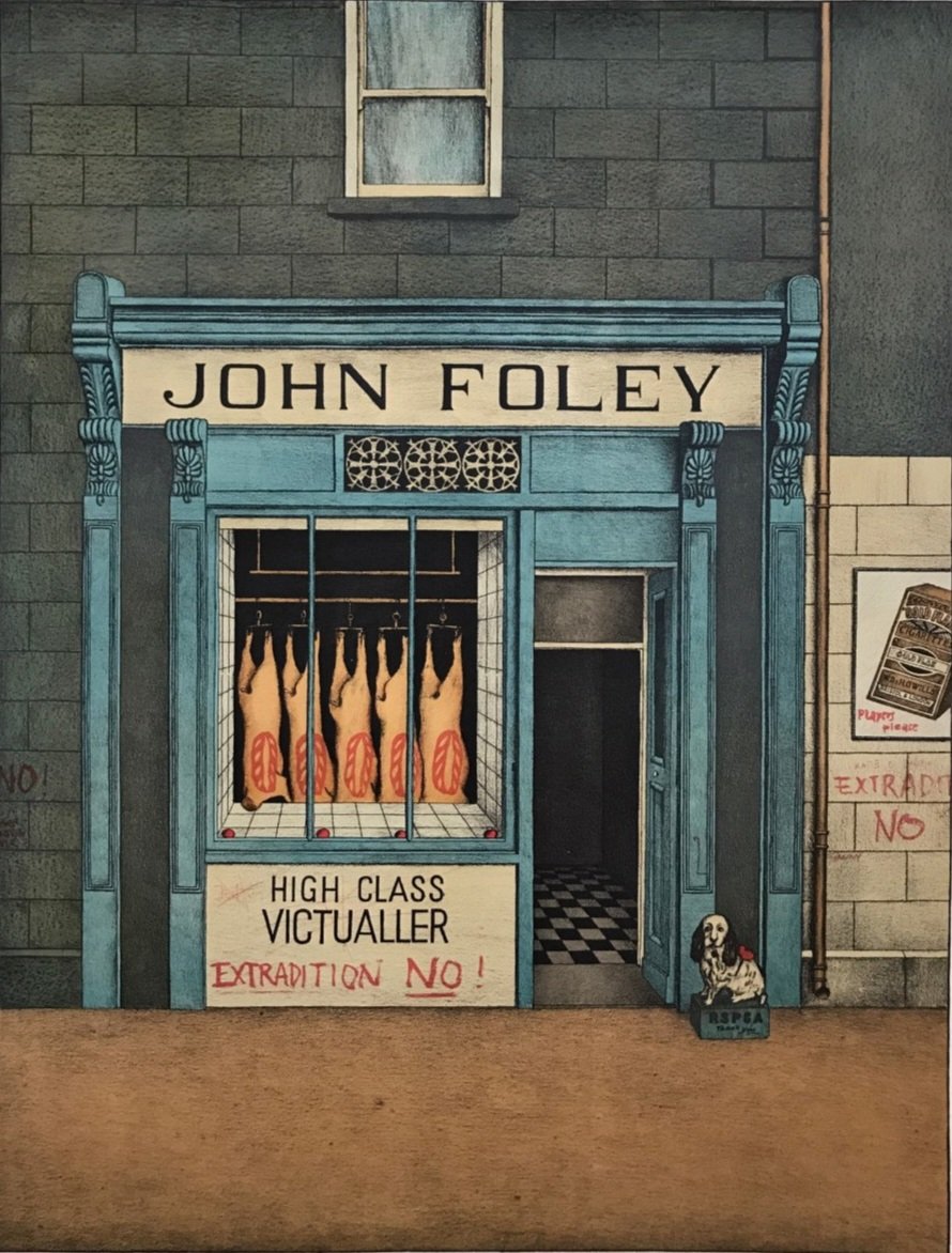 'Butcher - John Foley' (from 'London Mix' series, 1970) by Klaus Moritz