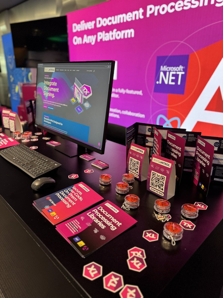 Booth is stocked up again. Come by today with more time to discuss your document processing needs. #dwx25