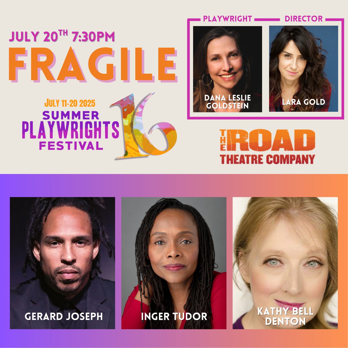 roadtheatre's tweet photo. ONE-ACT NIGHT: "FRAGILE" by Dana Leslie Goldstein, dir. Lara Gold
Sun, July 20 @ 7:30pm 💥
Rennie’s comic shop is slipping away—until Alana walks in. Secret identities, new beginnings, and a hint of heroism unfold in this heart-filled one-act.

🎟's: https://t.co/KlVXm1JGRg https://t.co/mfcMt6vhPq