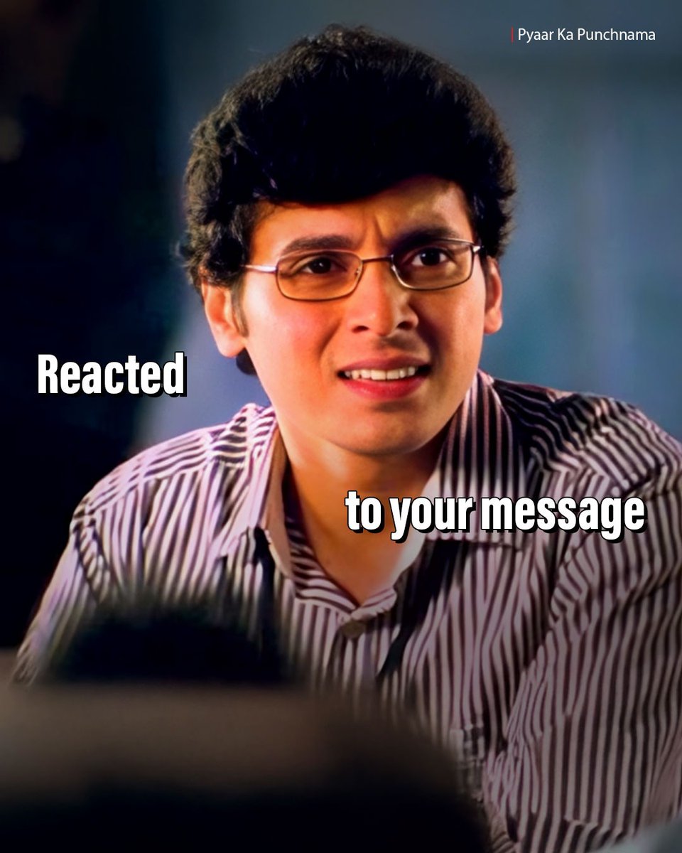 What reactions look like in reality 🫢

#ReactedToYourMessage #GangsOfWasseypur #SonOfSardaar #Queen #PyaarKaPunchanama #Emojis