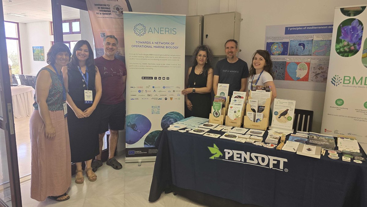 ANERISproject's tweet image. ANERIS is at the @LifeWatchERIC BEeS Conference in Heraklion! 🇬🇷✨
Stop by our stand by July 3rd and meet with us and our partners from @Pensoft. Grab a sticker or two! 💁♂️
Check out the full conference programme here: lifewatch.eu/bees-2025/prog…