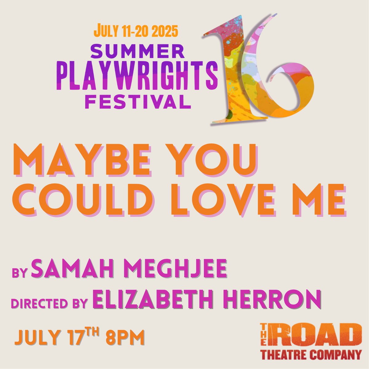 roadtheatre's tweet photo. "Maybe You Could Love Me" by Samah Meghjee, dir. Elizabeth Herron
Thurs, July 17 @ 8pm 💕
Sajida &amp; Noor have been inseparable since childhood—but is their bond something more? A moving story of queer love, faith, &amp; finding belonging 
🎟's: https://t.co/g54p1kgN8c https://t.co/G3j9TGg9Ey