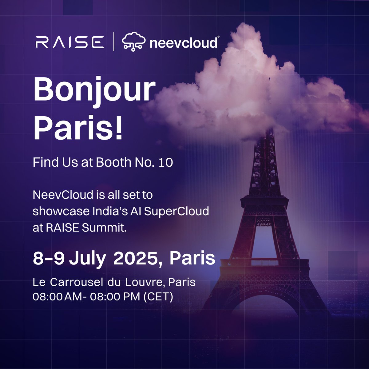 NeevCloud (@neevcloud_in) on Twitter photo Bonjour Paris!
NeevCloud is showcasing India’s AI SuperCloud at <a href="/RaiseSummit/">RAISE Summit</a>
- Built for AI inference
- GenAI & LLM-ready
📍 Booth 10 | Le Carrousel du Louvre,Paris | 8–9 July
Infrastructure reimagined for India, and the world.
#NeevCloud #AISuperCloud Bonjour Paris!
NeevCloud is showcasing India’s AI SuperCloud at <a href="/RaiseSummit/">RAISE Summit</a>
- Built for AI inference
- GenAI & LLM-ready
📍 Booth 10 | Le Carrousel du Louvre,Paris | 8–9 July
Infrastructure reimagined for India, and the world.
#NeevCloud #AISuperCloud