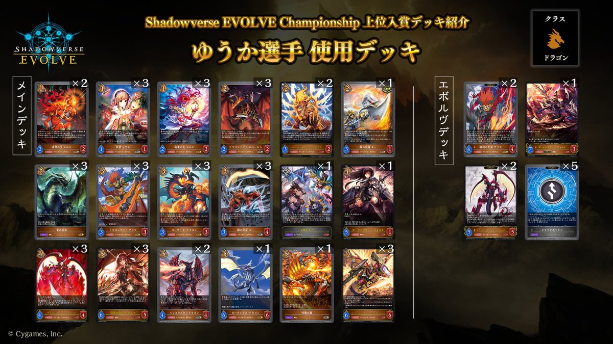 エボルヴCS 上位入賞デッキ紹介】 全国で開催されているCS大会より