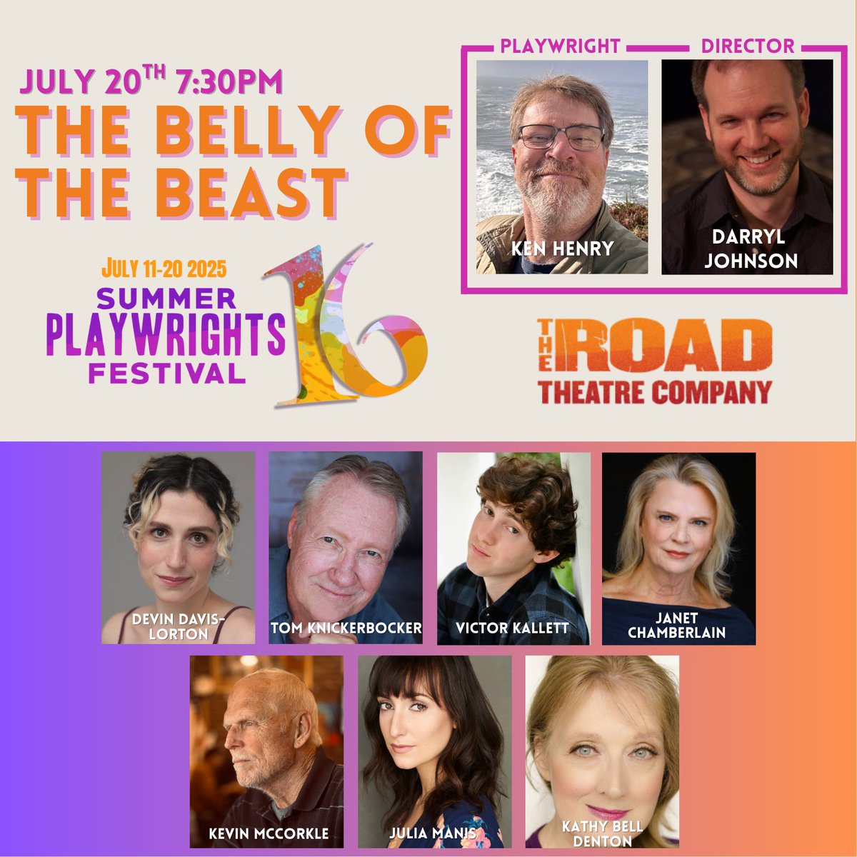 roadtheatre's tweet photo. ONE-ACT NIGHT: "The Belly of The Beast" by Ken Henry, dir Darryl Johnson
Sun, July 20 @ 7:30 🌊
On the Oregon Coast, a family faces the threat of a tsunami. Amid surfing, grief, &amp; tension, they confront disaster &amp; find transformation
🎟https://t.co/KlVXm1J91I https://t.co/SXTd9PR0M4