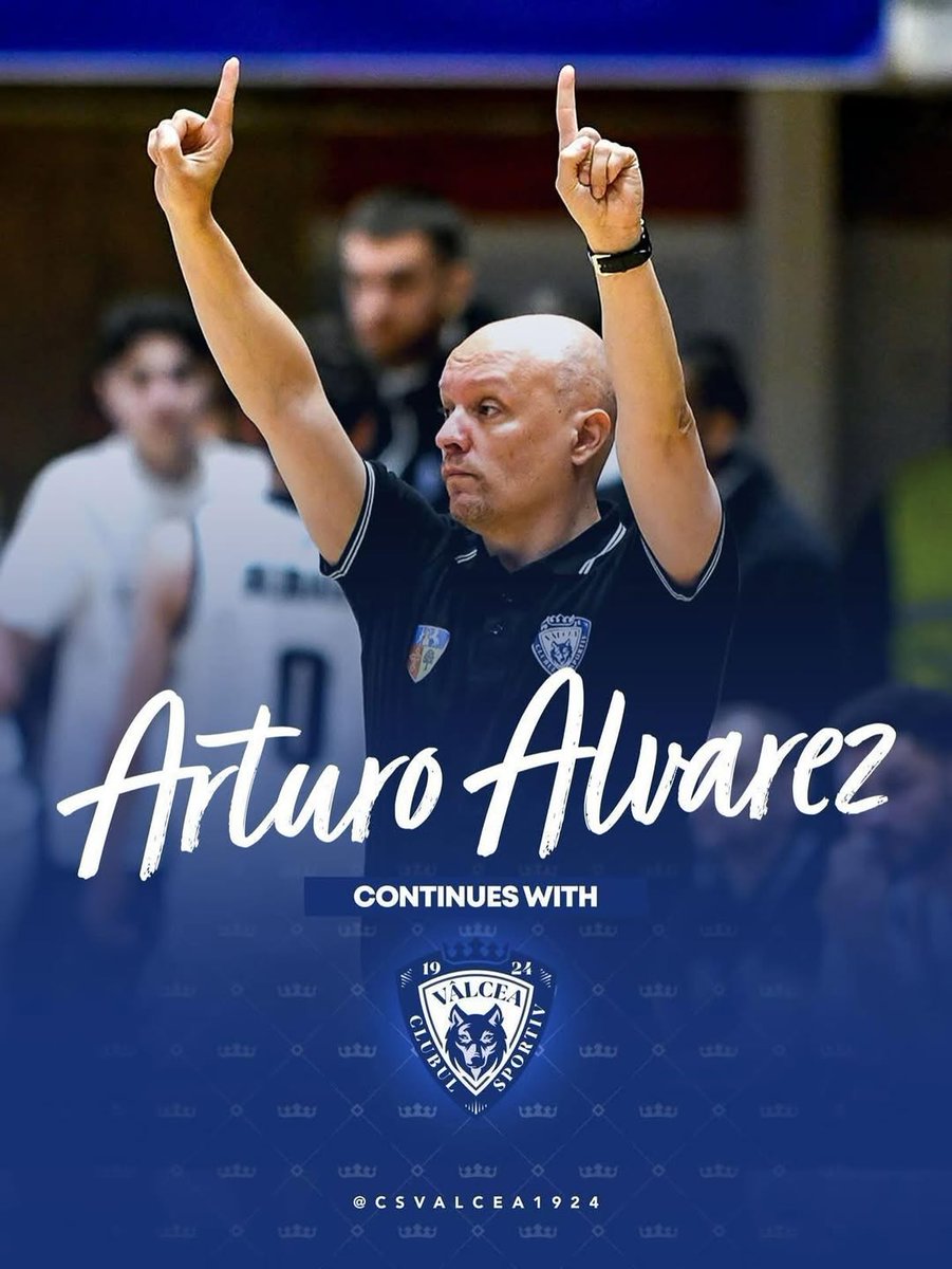Arturo Álvarez (ex entrenador de  <a href="/Palencia_Basket/">Súper Agropal Palencia</a> 2020-21) renueva con CS Valcea 1924 🇷🇴 tras cerrar una exitosa temporada con medalla de plata y clasificación europea.
En breve veremos la renovación de <a href="/robertoblanco33/">Roberto Blanco</a> para seguir formando un exitoso cuerpo técnico.
#ExMorados