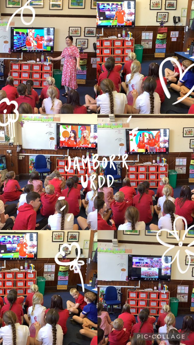 Ysgol Parcyrhun (@ysgolparcyrhun) on Twitter photo Amser hwyl i Flwyddyn 5 a 6 wrth ymuno gyda Jambori’r Urdd i ddathlu’r Ewro’s ⚽️🏴 A fun morning for Year 5 & 6 joining in with the Urdd Jambori to celebrate the Welsh Women’s team getting through to the Euro’s 🌟 #celfyddydauParc <a href="/Urdd/">Urdd Gobaith Cymru</a> Amser hwyl i Flwyddyn 5 a 6 wrth ymuno gyda Jambori’r Urdd i ddathlu’r Ewro’s ⚽️🏴 A fun morning for Year 5 & 6 joining in with the Urdd Jambori to celebrate the Welsh Women’s team getting through to the Euro’s 🌟 #celfyddydauParc <a href="/Urdd/">Urdd Gobaith Cymru</a>