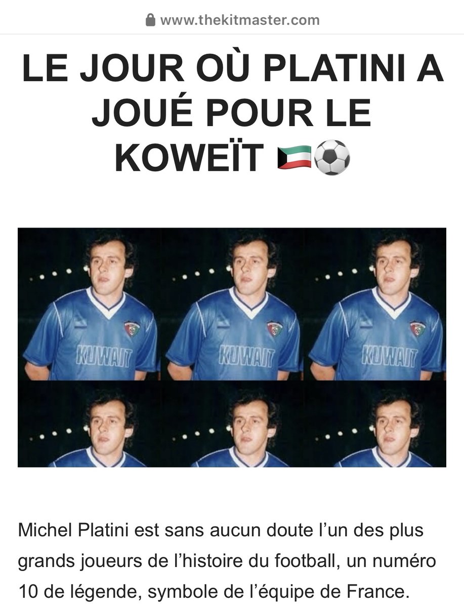 Kitmaster_fr's tweet image. Numéro 10 de l’équipe de France… et du Koweït. 😨🇰🇼

Retrouvez nos KITMASTER STORIES sur thekitmaster.com 

#KITMASTER #retrofootball #footballshirts