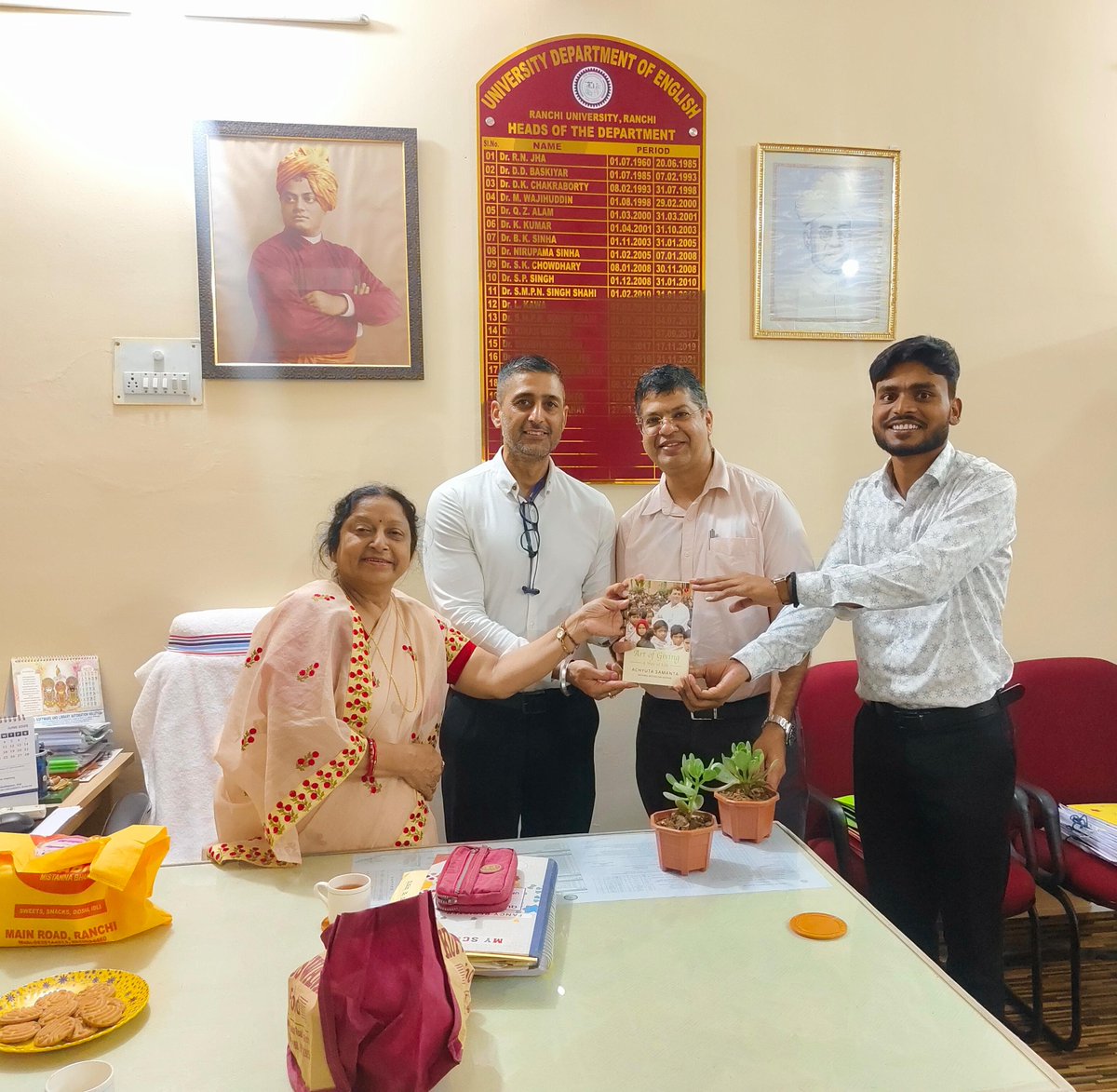 We extend our heartfelt gratitude to Mr. Atul Gerra, Blood Man of Jharkhand, for warmly embracing the Art of Giving philosophy.

Your thoughtful reflections on the book and the visionary ideals of Dr. Achyuta Samanta inspire us to further the mission of kindness, compassion, and