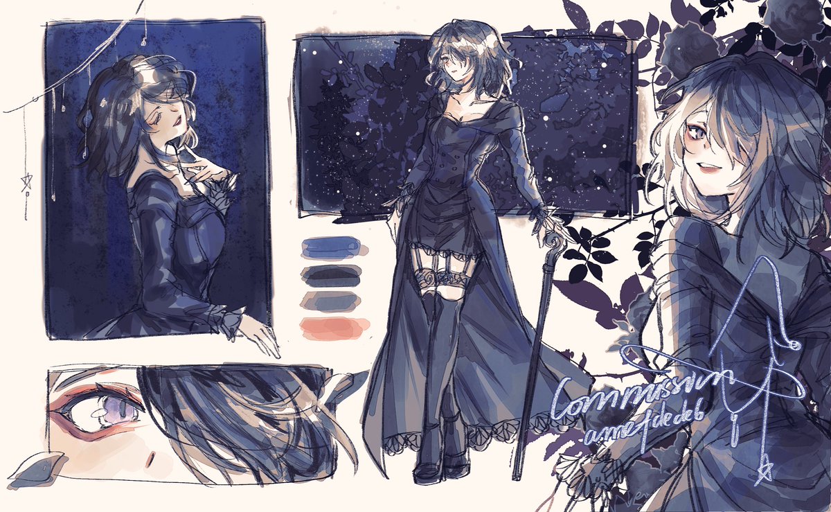 ame_bdc9a6's tweet image. Commission character sheet I did recently
#Commission #commissionsopen