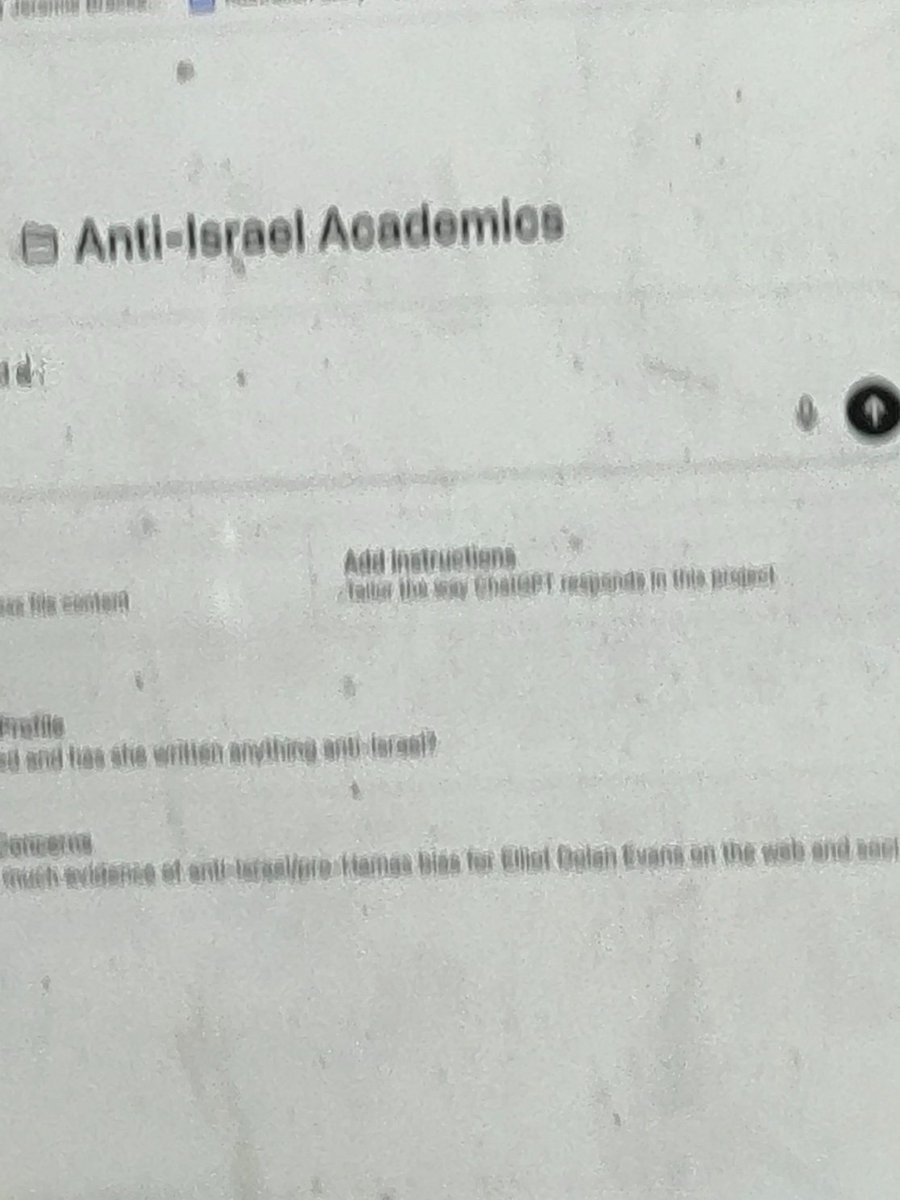 I'm at an international law conference in Canberra at the moment and during one of the sessions I was sitting behind someone who spent most of the time putting names of presenters into an 'Anti-Israel Academics' folder (?) on ChatGPT. 1/7